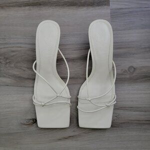 Mango | White strappy sandals